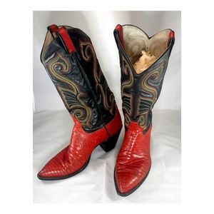 Vintage Larry Mahan Lizard Boots
